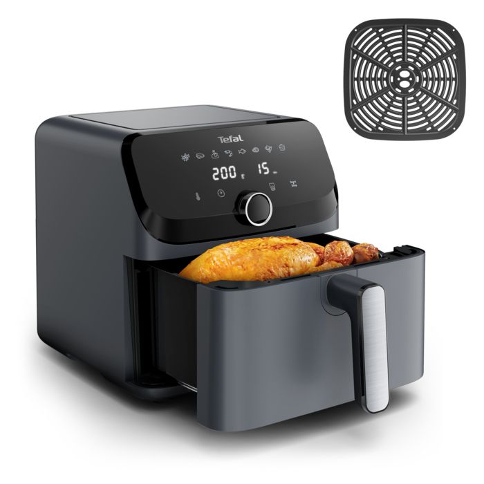 Friteuse EY855BE0 Easy Fry Mega Tefal Air fryer friteuse sans huile très grande capacité de 7.5 8 programmes prédéfinis - vue 2