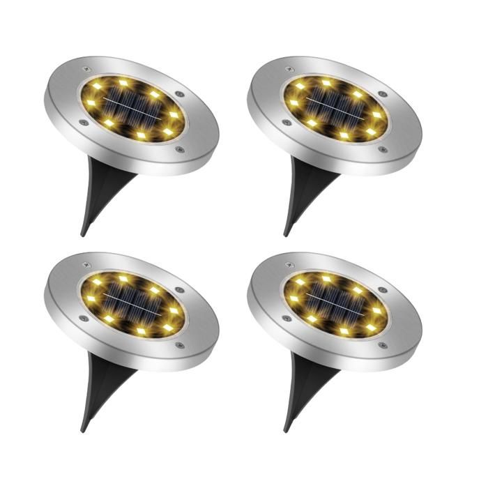 CNMTCCO 8 Pièces De Lampes Solaires D'extérieur, Lampes