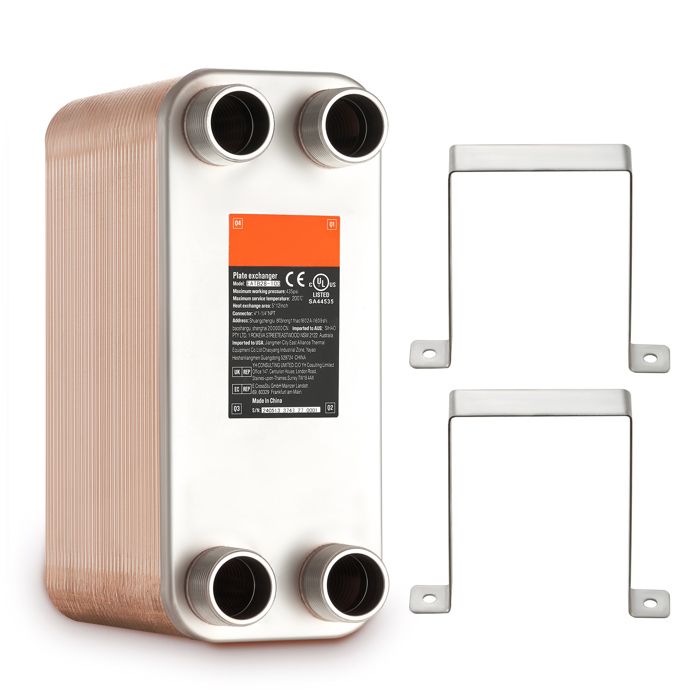 Échangeur De Chaleur Wiltec Inox 60 Plaques - 660 KW Max - Pour Solaire Et Chauffage