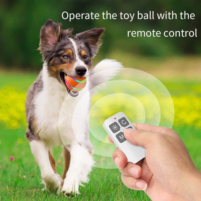 Comparer les prix de zhan-Balle de jouet interactive intelligente pour chien Balle de chien de compagnie Balle de jouet de chat à roulement automatiqu