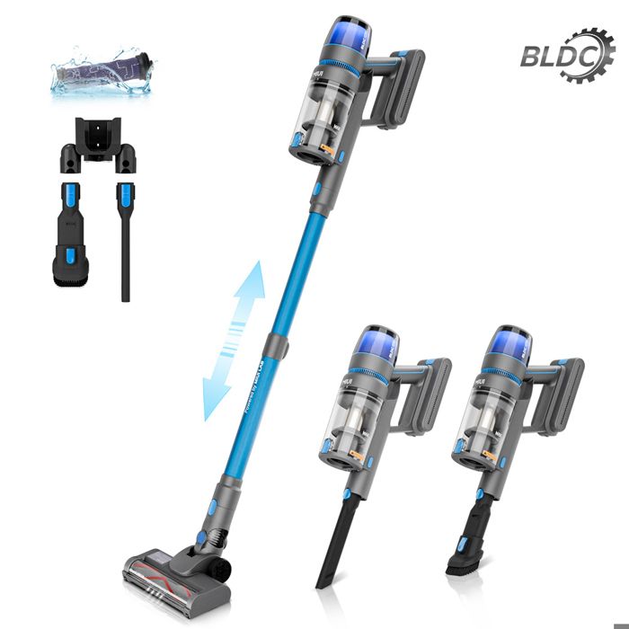 MIUI Aspirateur sans fil moteur sans balais brosse à rouleau anti enchevêtrement élimine les poils danimaux. - Miui