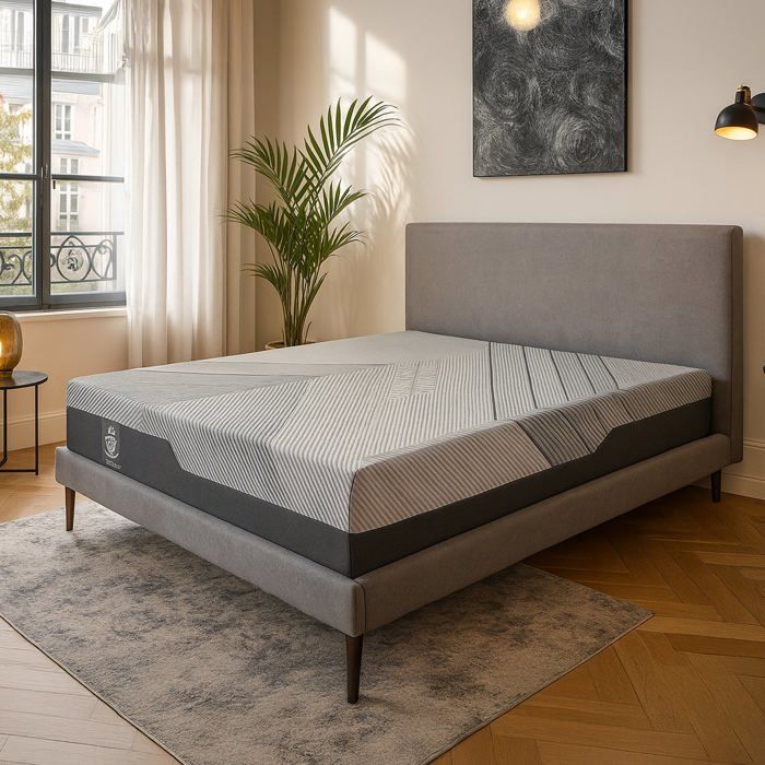 Matelas 160x200 Cm - Matelas Hybride respirant : Accueil Mémoire De Forme Mousse Bambou Et Ressorts Ensachés Matelas 160x200 Cm - Matelas Hybride respirant : Accueil Mémoire De Forme Mousse Bambou Et Ressorts Ensachés