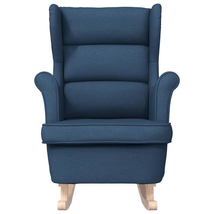MOT6485-Chaise à bascule bleu 74x90x102 cm tissu