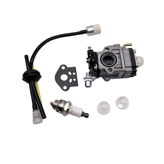 Kit de Carburateur pour DébroussailleusePièces de Rechange pour Tondeuse à GazonScie à ChaîneFaçades43cc49cc52cc15mm Or