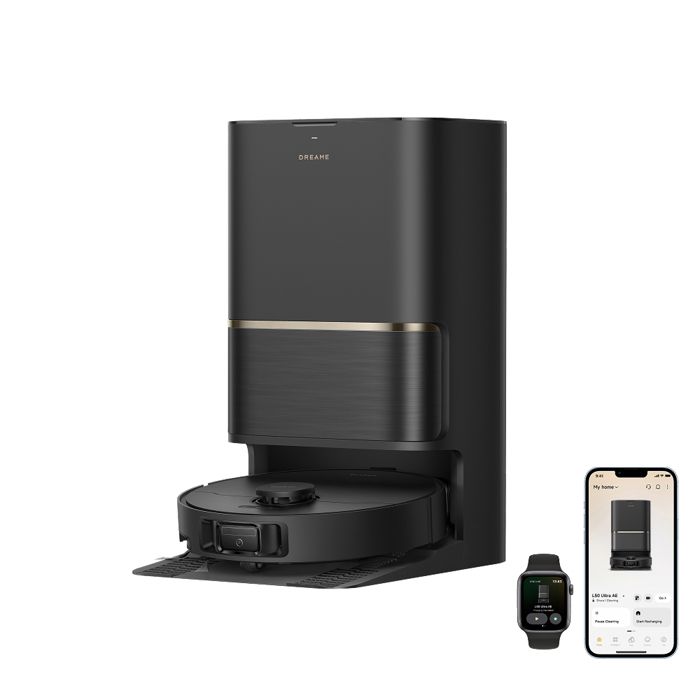 dreame L50 Ultra AE -Robot aspirateur Laveur 28kPa 100 Jours de vidage Automatique Nettoyage des serpillières à Haute température - Dreame