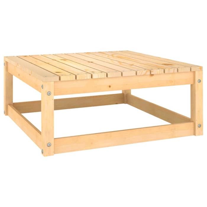 Promotion mars * Mini Table dextérieur(1 PC)- YUNYAN - Repose-pieds de jardin - MEUBLE JARDIN - avec coussins lot de 2 Pin massif