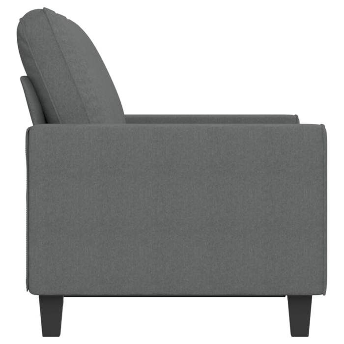 Gris SOFA - Moderne - Canapé avec 2 places - contemporain - Gris foncé 120 cm tissu - C1716