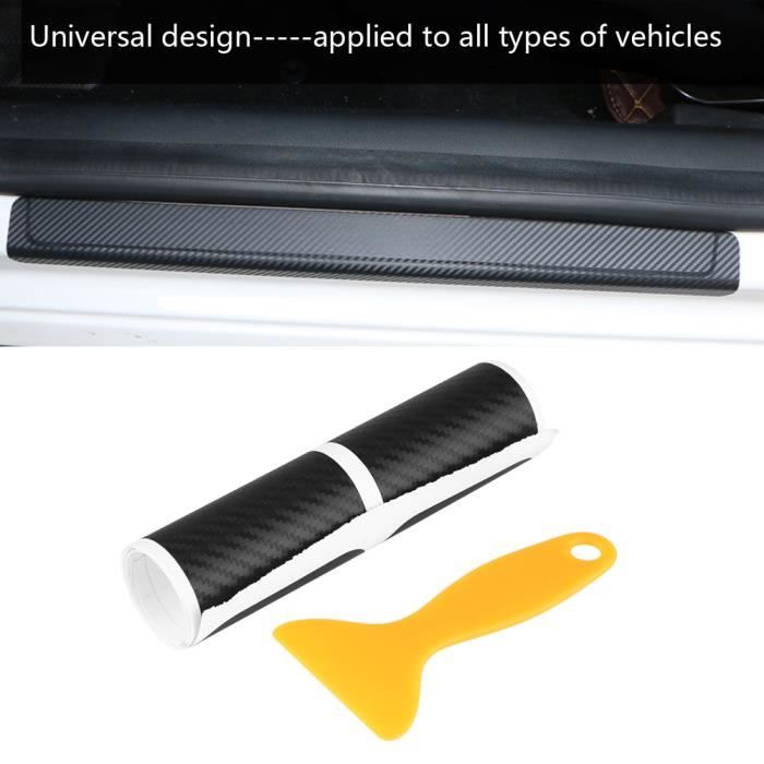 Protecteurs Seuil De Porte Fibre Carbone - 4 Pièces - Pour Peugeot 107-5008 RCZ Rifter - Anti-Rayures