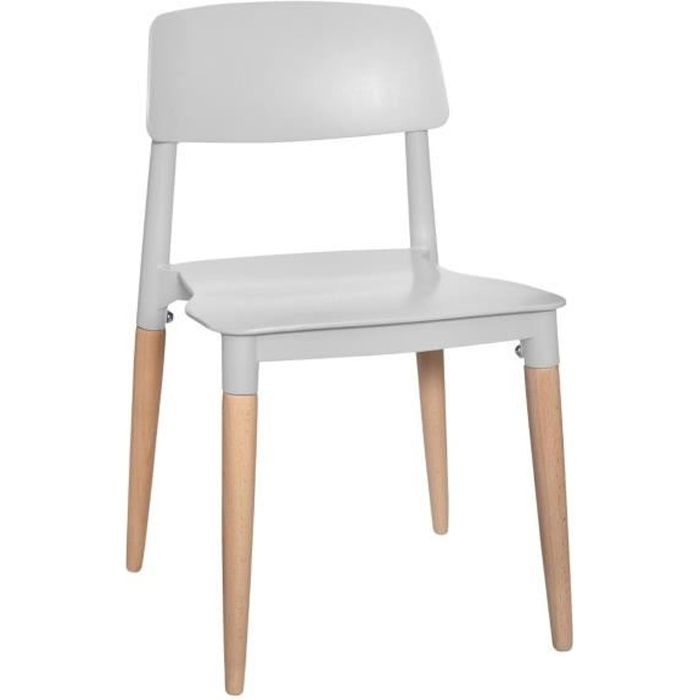 Atmosphera Chaise Design Pour Chambre D Enfant Coloris Gris Gris Clair Cdiscount Maison