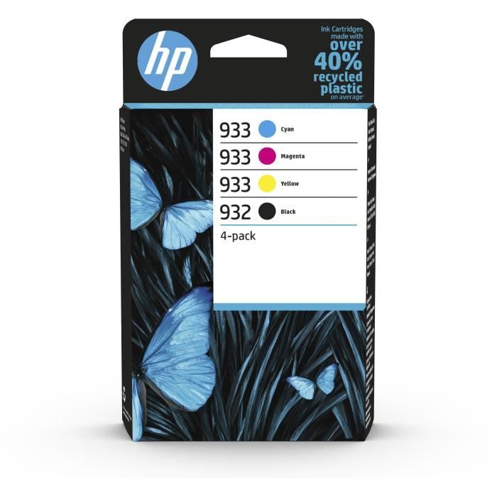 HP 963Xl Pack de 4 Cartouches Authentiques d'encre Noire/Cyan/Magenta/Jaune  Grande Capacité, pour Imprimantes Officejet Pro 9010/9020 : :  Informatique