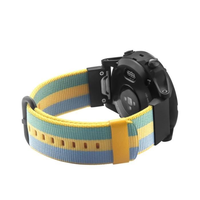 Bracelet sangle de montre en Nylon pour Garmin Fenix 5 Forerunner