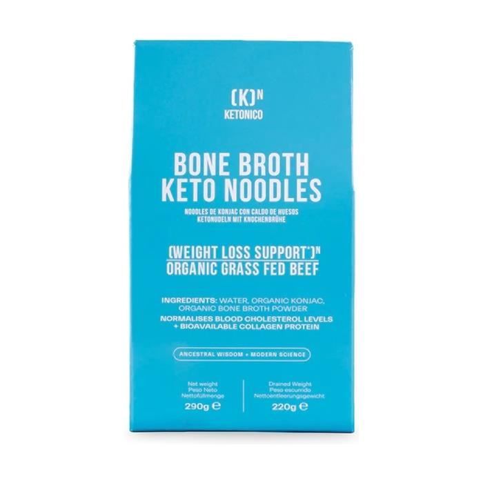 KETONICO Nouilles de konjac Bouillon d'os bio 2 unités de 110g