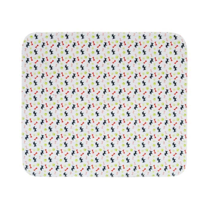 Corbeille pour Chien - Tapis de Lit - Milky White - 80x90cm - Lavable et Absorbant