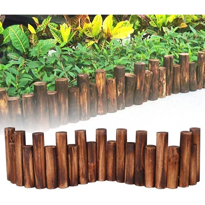 Bordure droite en bois à planter Bordure droite en bois à planter