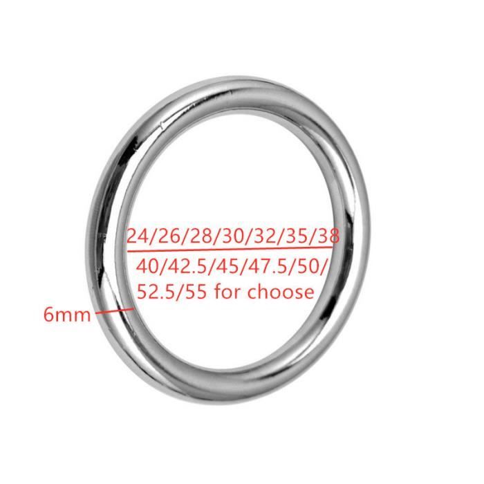 METAL HARD - ANNEAU PÉNIS ROND FIL MÉTALLIQUE C-RING 8X40MM main image 1