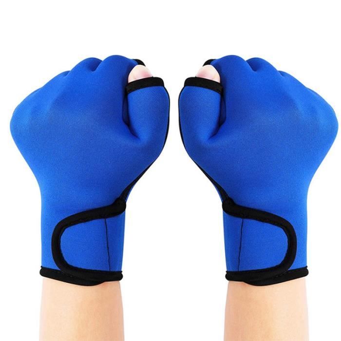 Gants De Natation Palmés Unisexes - Multicolore, Sans Doigts - Pour Fitness Aquatique, Plongée, Surf - Taille ~17x16.5cm