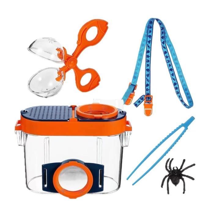 Boîte Loupe Observation Insectes Enfant - Explorateur Nature Avec Miroir & Trous Ventilation - Jouet Éducatif Extérieur