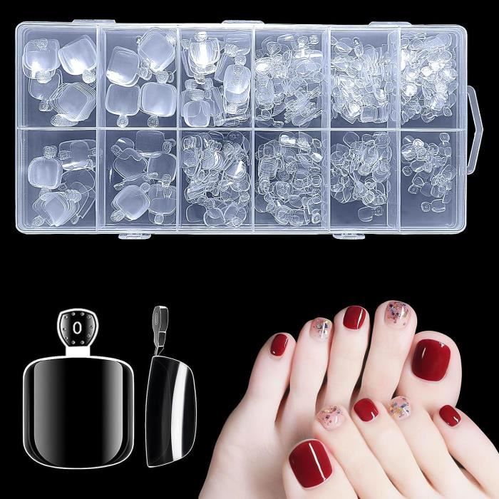 500 Pièces Faux Ongles De Pied,Faciles À Utiliser Fille Manucure Art — free download