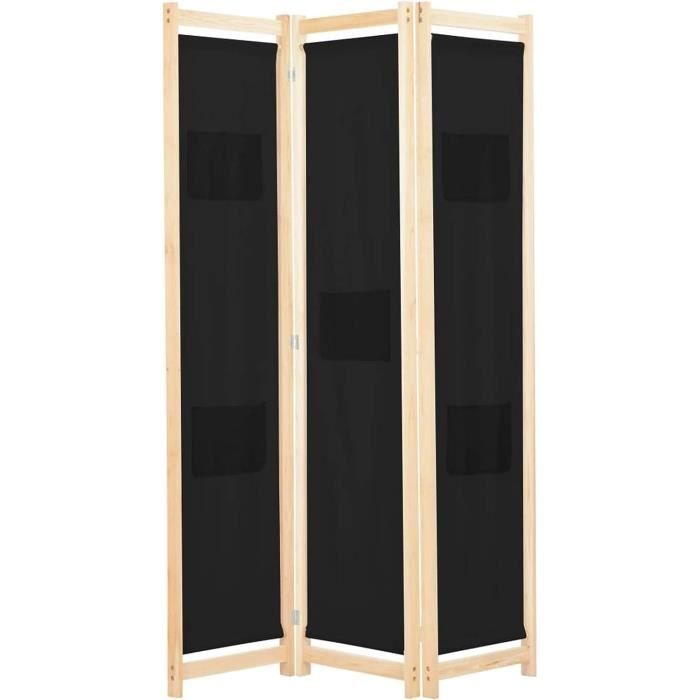 Paravent Court En Bois Rotin Bambou - 4 Panneaux, 50x30 Cm Chacun, Séparation Pièce Déco Bureau - 12