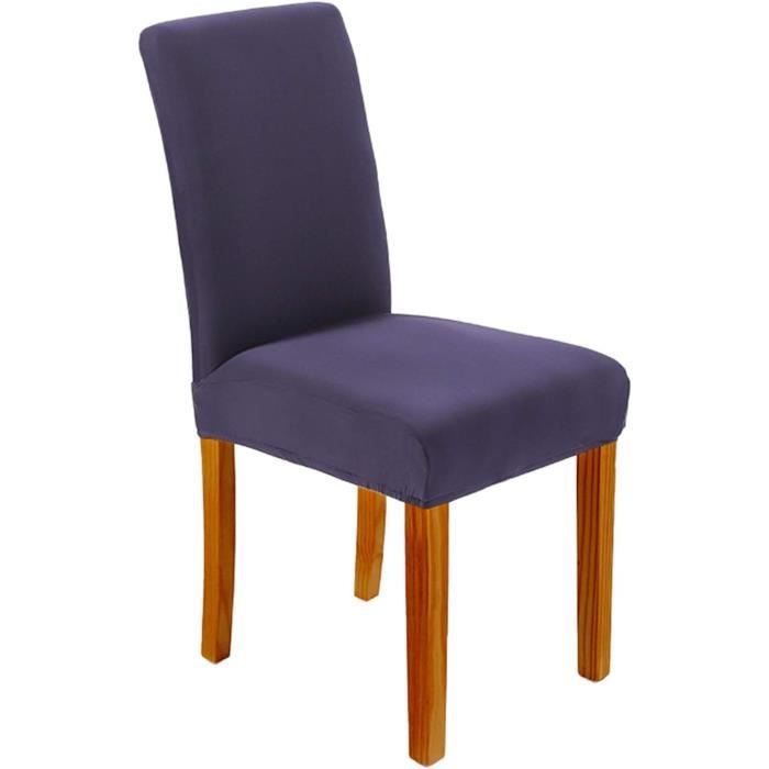 Lot De 4 Housses De Chaise Extensibles Modernes Et Lavables Pour Chaise