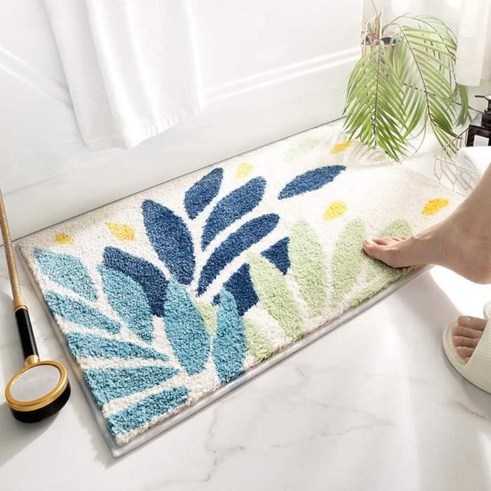 Tapis D'Entrée Antidérapant 95x105 Cm - Paillasson Lavable, Absorbant, Pour Intérieur/extérieur (noir)