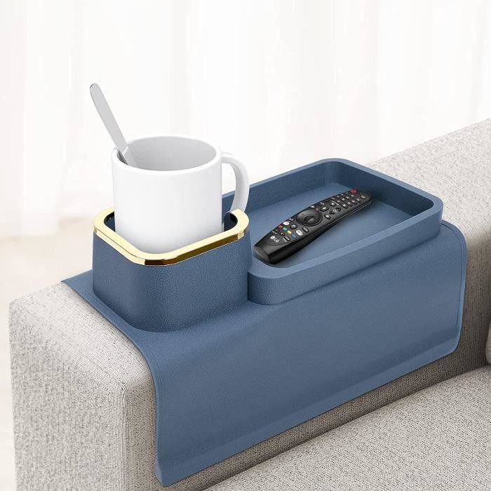 Range Accoudoir Canapé Beige - Poches Pour Télécommande, Téléphone, Lunettes | Antidérapant Et Lavable