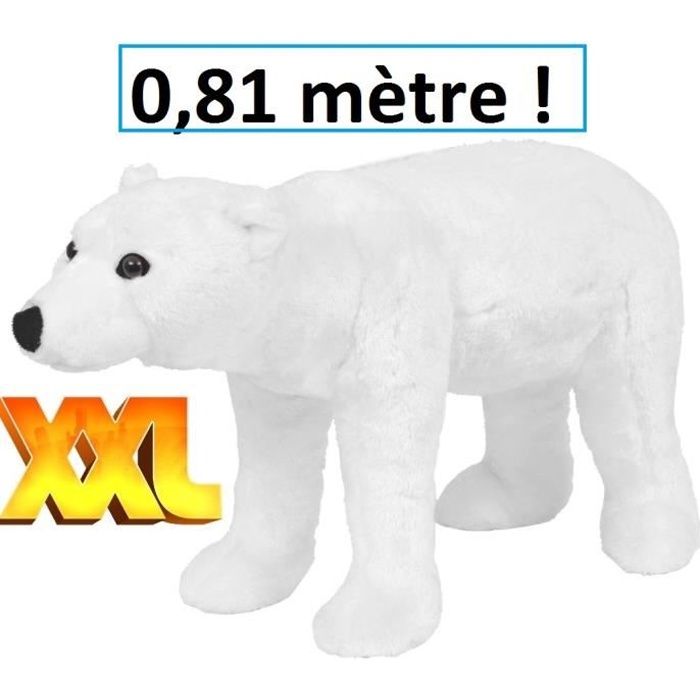 Ours Polaire G ant en peluche XXL doudou enfant adulte calin