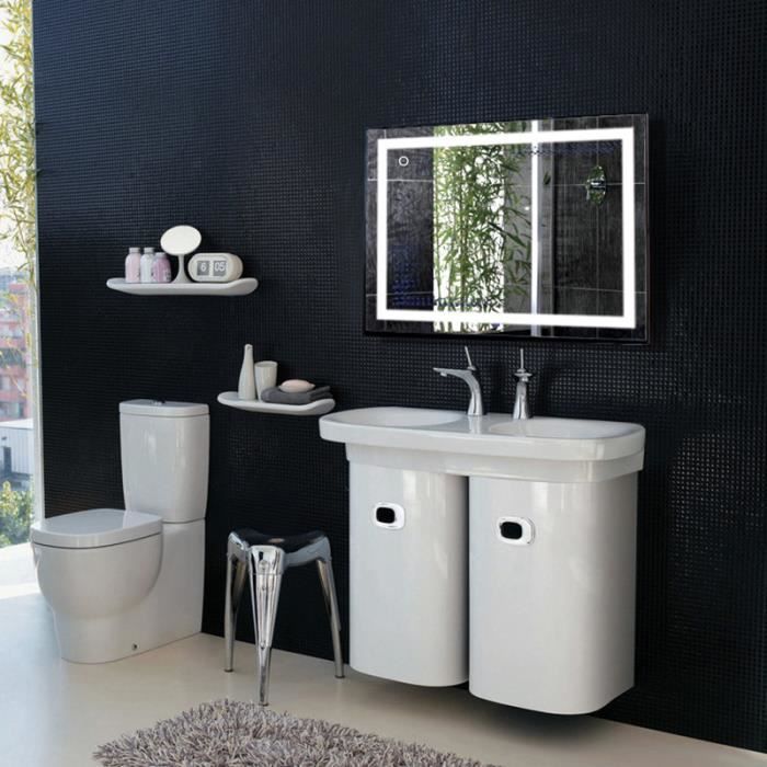 Wiss Miroir Led Miroir Eclairage Salle De Bain Miroir Design Carre
