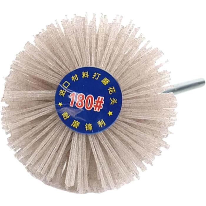 Brosse Nylon 5 Brosses Nylon Yuhtech - Grains 80 à 320 (tige 6mm Brosse Nylon 5 Brosses Nylon Yuhtech - Grains 80 à 320 (tige 6mm