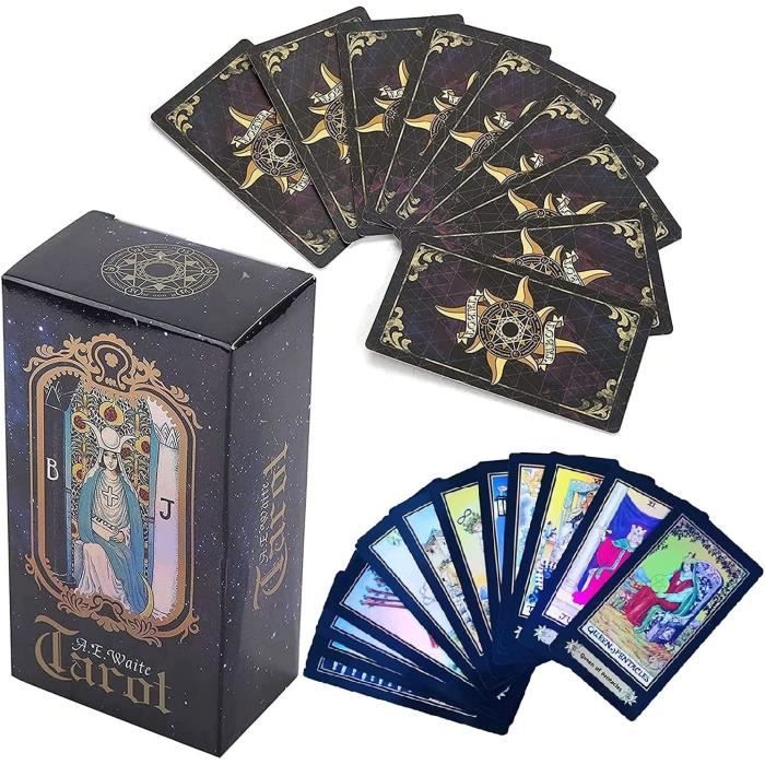 Le Tarot Vision - Jeu de 78 cartes - Cartes de voyance avec explication  complète des 78 lames (livret en FR) - Jeu divinatoire - Cdiscount Jeux -  Jouets