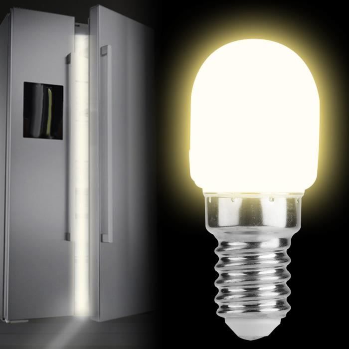 Mini ampoule LED pour l'éclairage du réfrigérateur bureau, four à  micro-ondes, éclairage de hotte E14 T22 2W 220V (chaud)