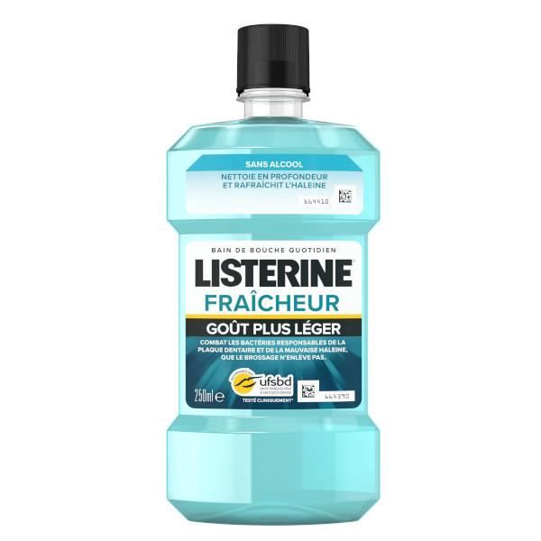 Listerine Fraicheur Bain de Bouche Sans Alcool 250ml - Cdiscount Au ...