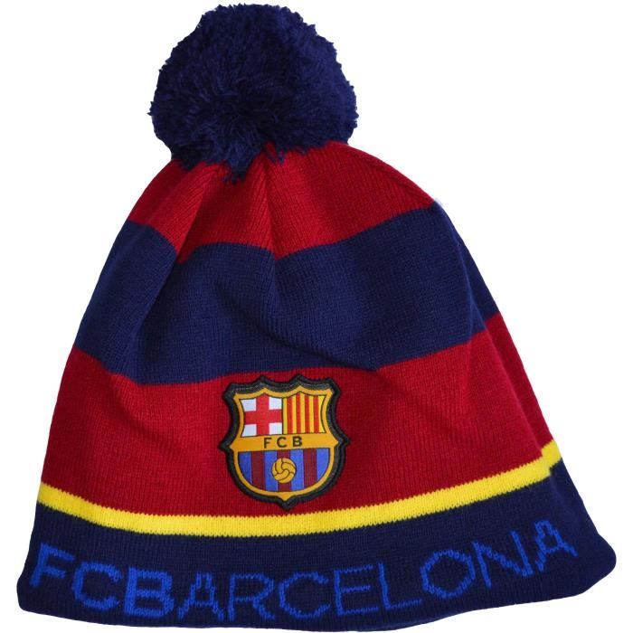 Bonnet Pompon Olympique De Marseille - Collection Officielle - Taille Adulte - Acrylique - Supporteur OM