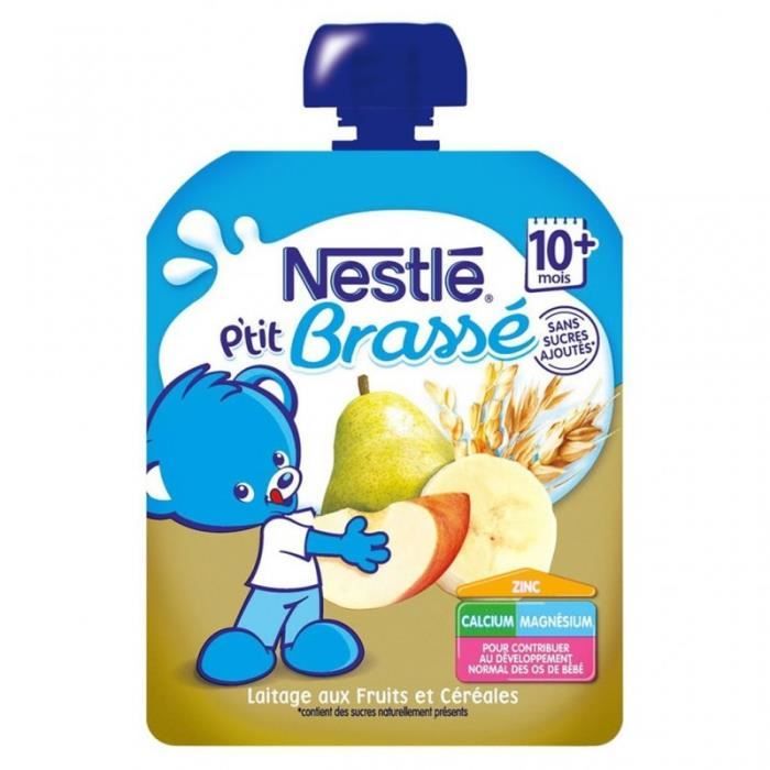 Nestle P Tit Brasse Laitage Pomme Poire 10 Mois Par 4 Gourdes De 90g Lot De 2 Soit 8 Gourdes Cdiscount Au Quotidien