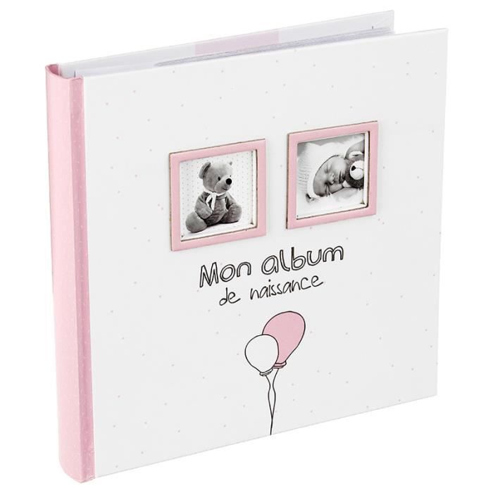 Album Naissance Bébé - 120 photos + pages souvenirs - Rose