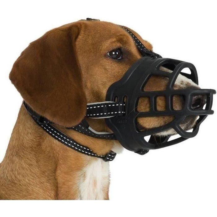 Meilleurs prix pour Taille 5 Snout 34-37cm Muselières Pour Chiens,Sécurité Respirante Réglable,Empêche De Mordre,Aboyer,Macher,Adapté Aux Grands