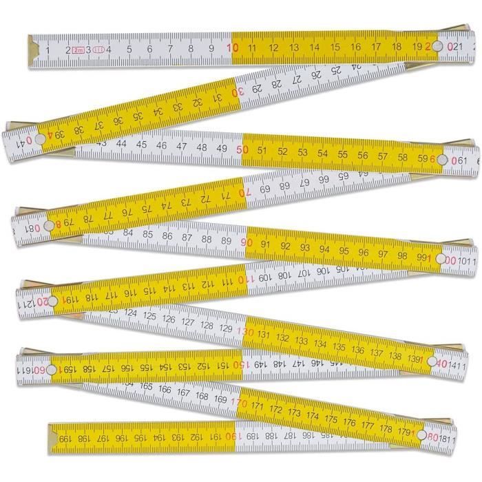 Règle acier double face pour mesurer la longueur des rayons