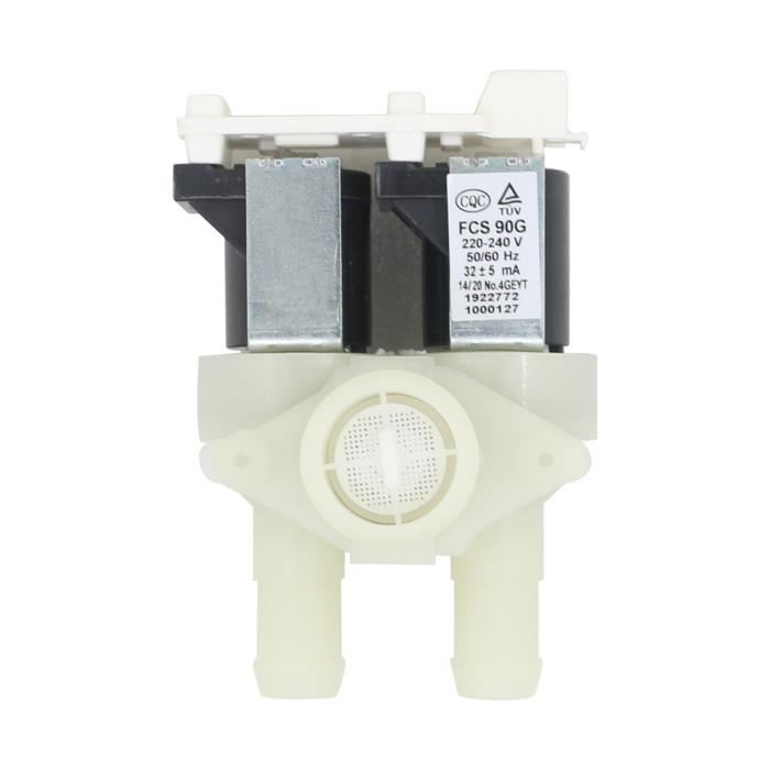 Électrovanne D'arrivée D'eau FPS180G59 - Compatible Candy, Jinling - Double Tête Pour Lave-linge - 4