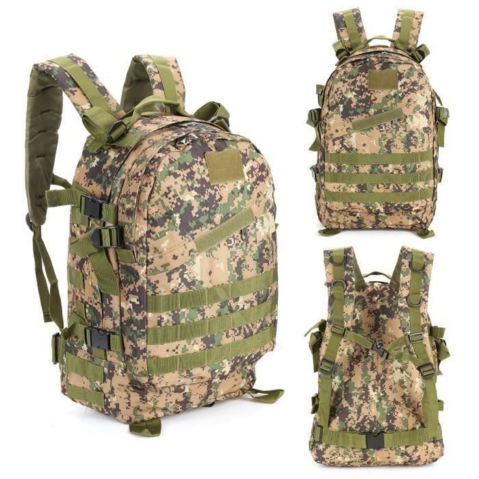 40L Sac d'école Tactique Sac à dos de camouflage voyage extérieur