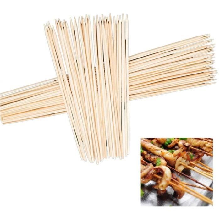 Lot De 300 Brochettes à Cocktail En Bois Naturel 12cm - Pour Fruits, Apéritifs Et Barbecue