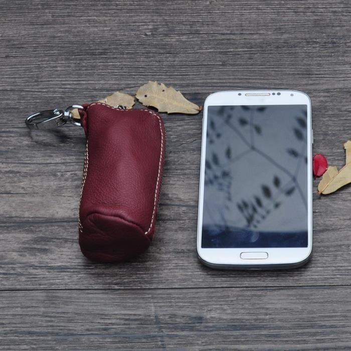 Pochette Porte-documents En Cuir Véritable Pour Homme - Double Fermeture éclair - Neuf Avec étiquettes