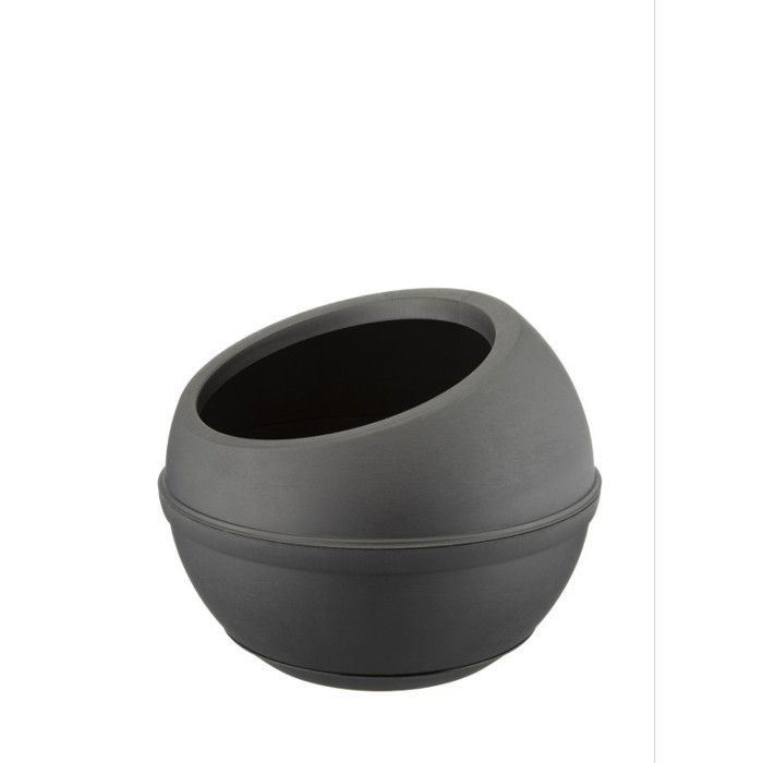 Pot de fleurs en plastique Sfera - Gris - 23 L