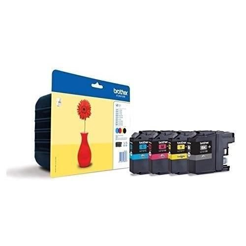 Cartouche dencre BROTHER LC-121 – Noir Magenta Cyan Jaune – Jet dencre – Pack de 1