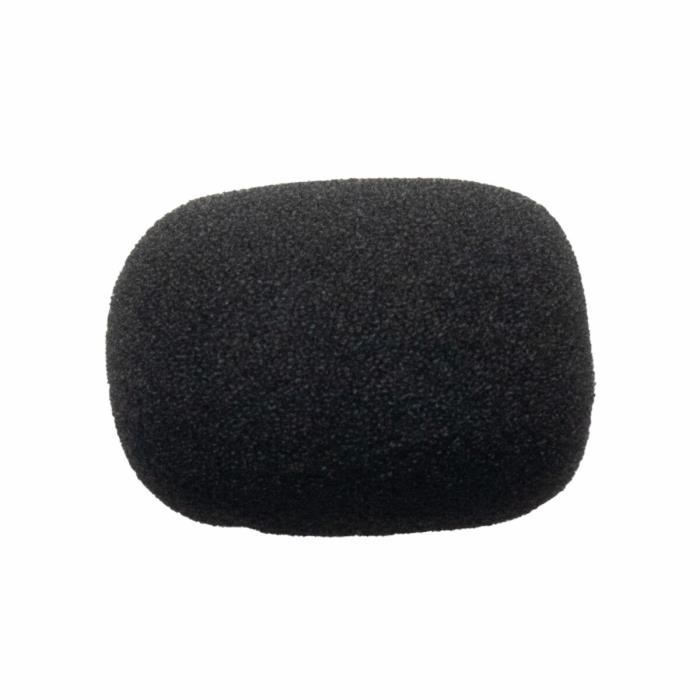 10 Bonnettes Microphone Mousse Mini - Anti-Vent, Anti-Bruit - Pour Cours, Conférences, Chant (Noir)