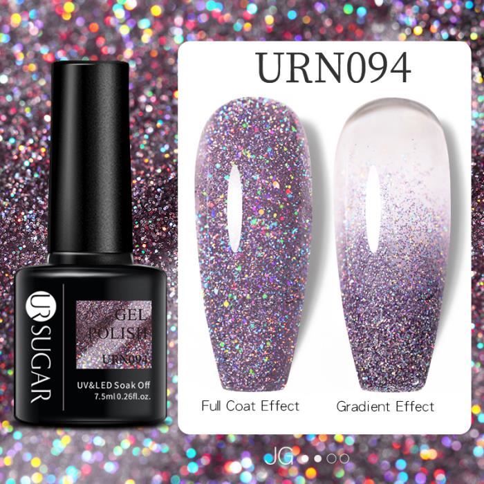 Kit Vernis à Ongles Gel à Paillettes Semi-permanent - 12 Pièces 10ml - Gel UV Trempage - Neuf
