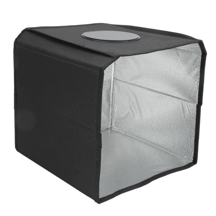 Boîte à Lumière 60 Cm – Studio Photo Portable – Tente Pliable Avec 4 Fonds – Noir
