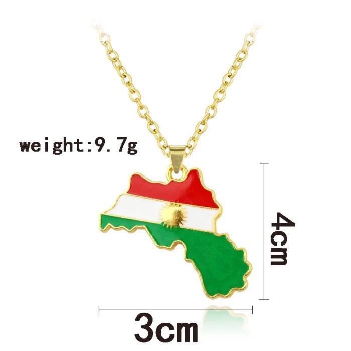 Chaine De Cou Vendue Seule CRAZE G561B Collier pendentif carte colorée