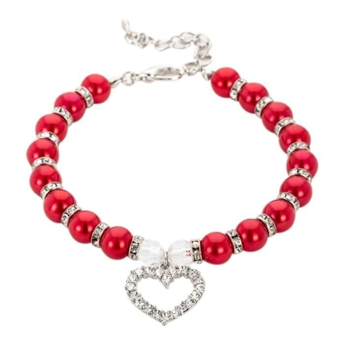 Pet Pearl Decorative Collar Puppy Dog Cat Pearl Necklace Pet Love