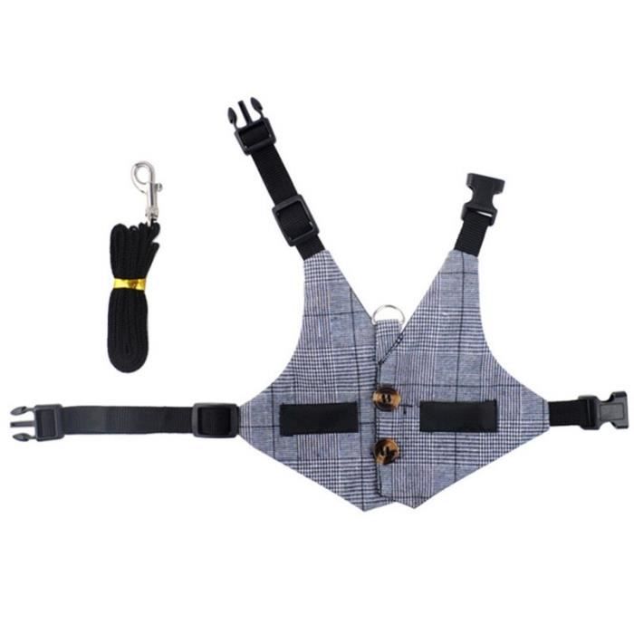 Outdoor Pet Rabbit Harnesses Leashes Adjustable Vest Soft Mesh Harness