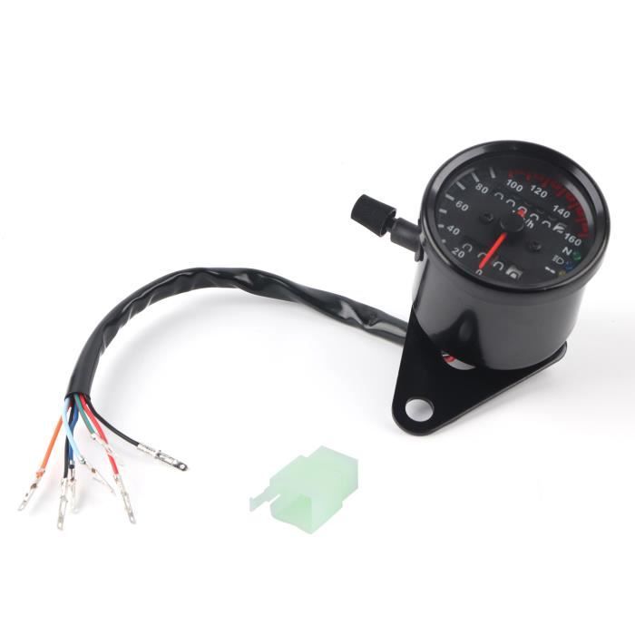 Compteur De Vitesse Pour YBR 125 - Compteur Kilométrique Moto 12V DC 5 Broches Anti-éblouissement